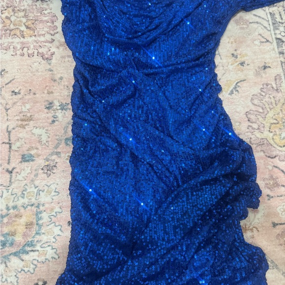 Blue Sequin Dress - Picture 1 of 3